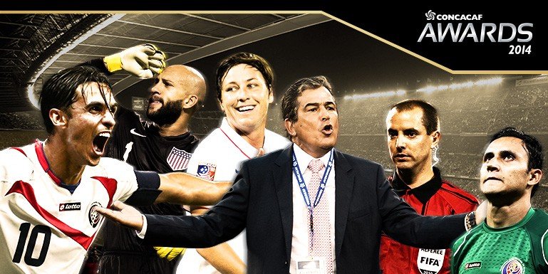 Bryan Ruiz, Tim Howard, Abby Wambach, Jose Luis Pinto, Mark Geiger, Keylor Navas