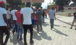 Les manifestants/