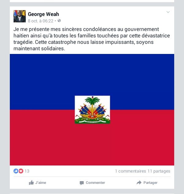 georges weah message